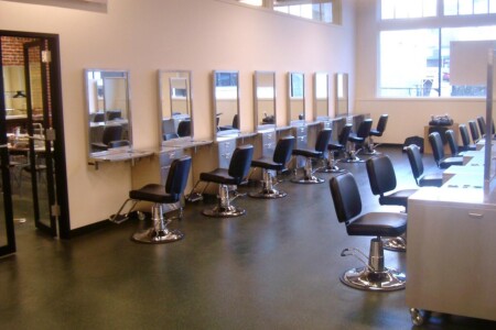 Resinous Flooring application in salon