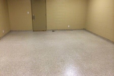 View of completed Resinous Flooring