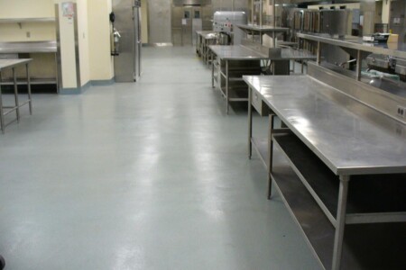Industrial kitchen Resinous Flooring closeup