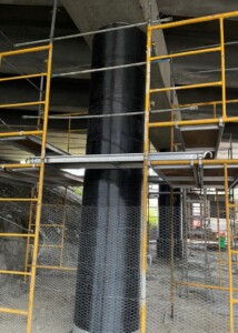 Strengthening support pillar