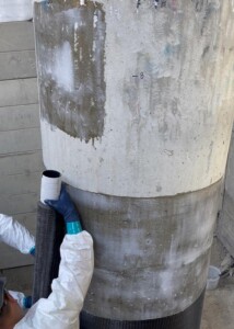 Wrapping Structural Strengthening around pipe