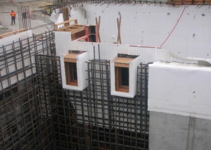 Installing plastic liner sheets