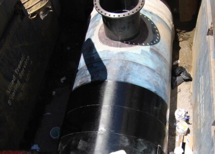 Structural Strengthening wrapping of large pipe