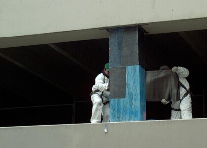 Structural Strengthening of parking garage pillar