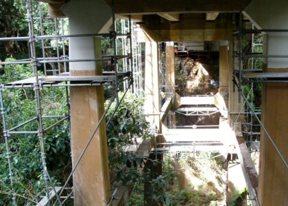 Structural Strengthening of bridge support pillars